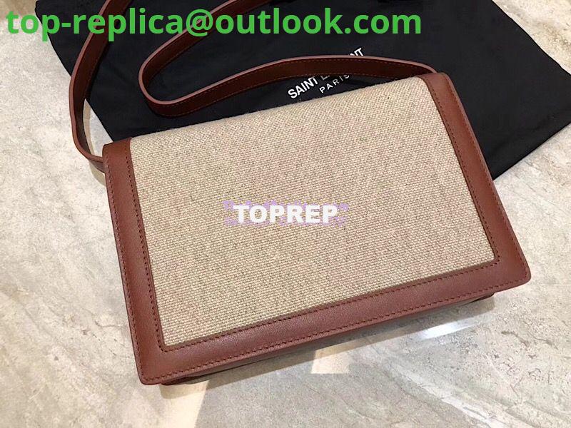 Replica YSL Saint Laurent Medium Bellechasse Satchel In Beige Linen Canvas And Cognac Leather 10 Replica YSL Saint Laurent Medium Bellechasse Satchel In Beige Linen Canvas And Cognac Leather 10