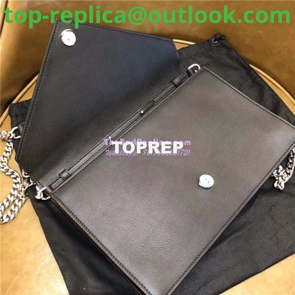 Replica YSL Saint Laurent Le Sept Chain Bag in black leather 5112620 6 Replica YSL Saint Laurent Le Sept Chain Bag in black leather 5112620 6