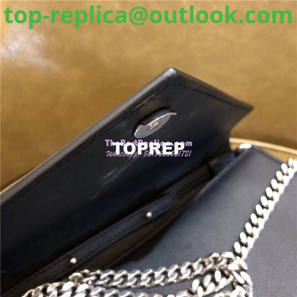 Replica YSL Saint Laurent Le Sept Chain Bag in black leather 5112620 7 Replica YSL Saint Laurent Le Sept Chain Bag in black leather 5112620 7