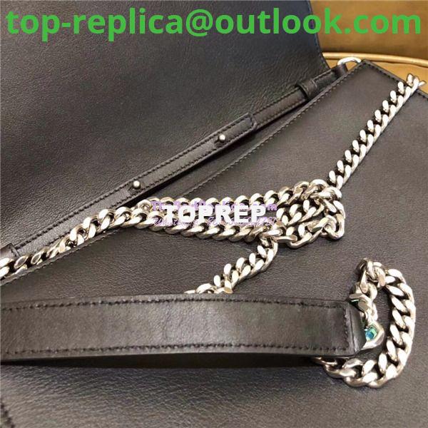 Replica YSL Saint Laurent Le Sept Chain Bag in black leather 5112620 9 Replica YSL Saint Laurent Le Sept Chain Bag in black leather 5112620 9