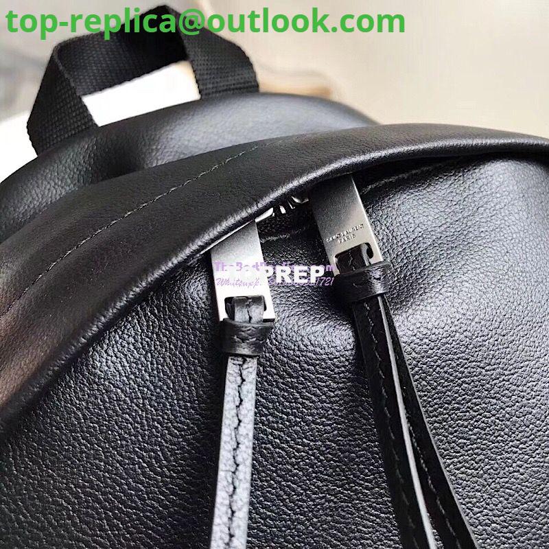 Replica YSL Saint Laurent mini toy city embroidered backpack in Black leather 505031 5 Replica YSL Saint Laurent mini toy city embroidered backpack in Black leather 505031 5