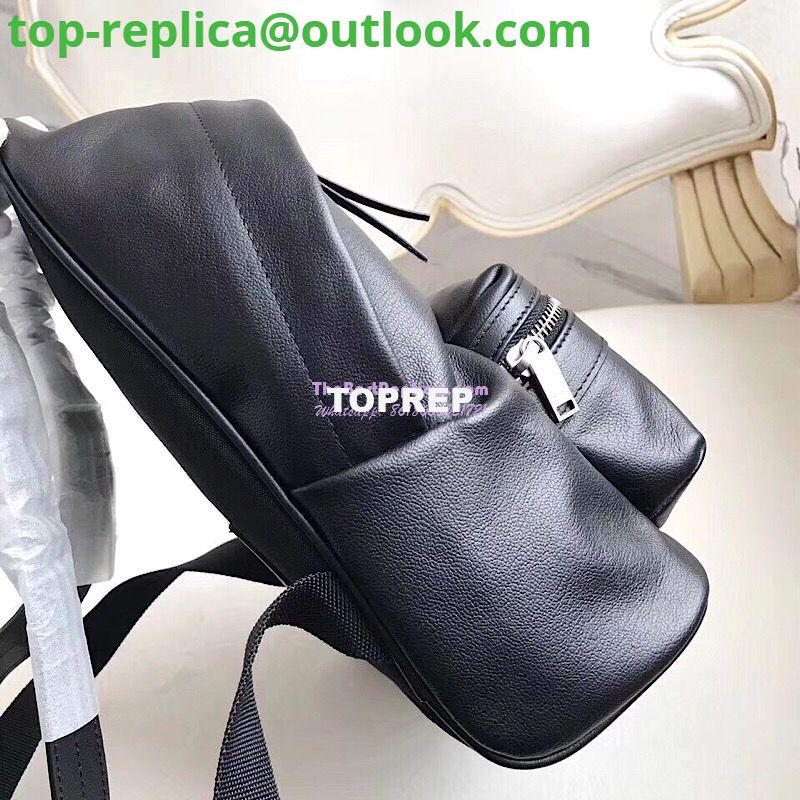 Replica YSL Saint Laurent mini toy city embroidered backpack in Black leather 505031 6 Replica YSL Saint Laurent mini toy city embroidered backpack in Black leather 505031 6