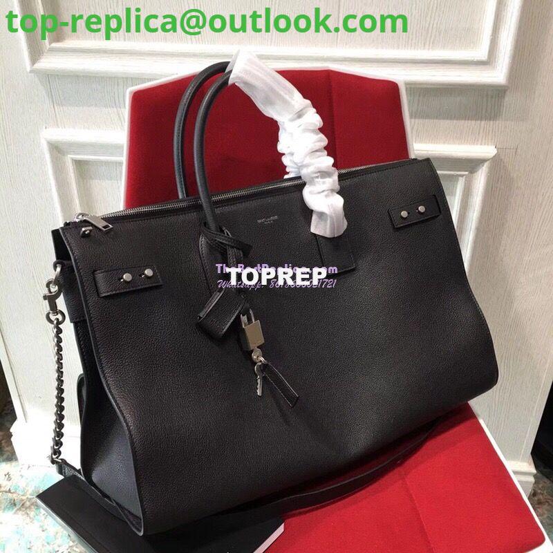 Replica YSL Saint Laurent Sac De Jour Souple 36 Duffle Bag In Black Grained Leather 2 Replica YSL Saint Laurent Sac De Jour Souple 36 Duffle Bag In Black Grained Leather 2