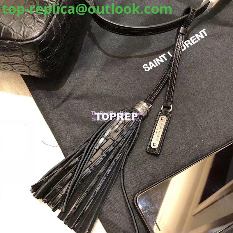 Replica YSL Saint Laurent Lou Camera Bag In Matte Black Crocodile-embossed Leather 505730 5 Replica YSL Saint Laurent Lou Camera Bag In Matte Black Crocodile-embossed Leather 505730 5