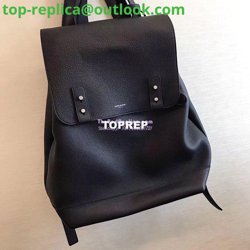 Replica YSL Saint Laurent Sac De Jour Backpack in Black Grained Leather 480585 3 Replica YSL Saint Laurent Sac De Jour Backpack in Black Grained Leather 480585 3