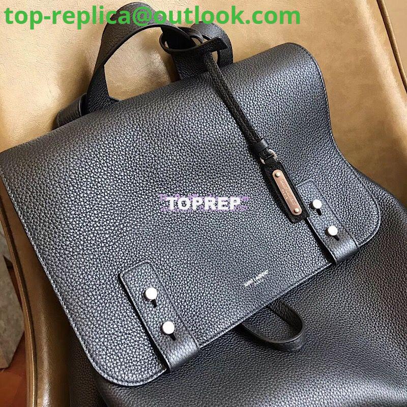 Replica YSL Saint Laurent Sac De Jour Backpack in Black Grained Leather 480585 5 Replica YSL Saint Laurent Sac De Jour Backpack in Black Grained Leather 480585 5
