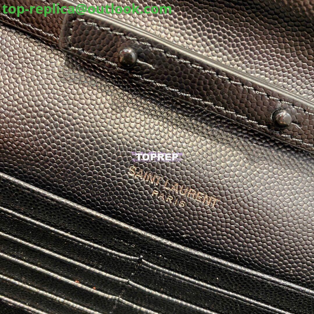 Replica YSL Saint Laurent Monogram Chain Wallet Grain De Poudre Black in Black Hardware 8 Replica YSL Saint Laurent Monogram Chain Wallet Grain De Poudre Black in Black Hardware 8