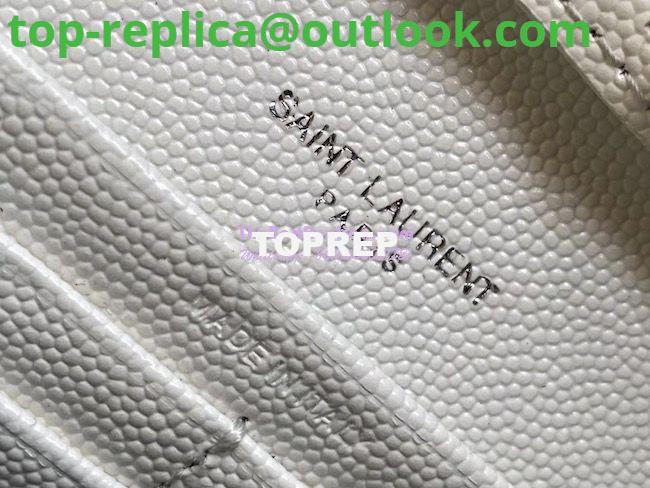 Replica YSL Saint Laurent Monogram Chain Wallet Grain De Poudre White in Black Hardware 5 Replica YSL Saint Laurent Monogram Chain Wallet Grain De Poudre White in Black Hardware 5