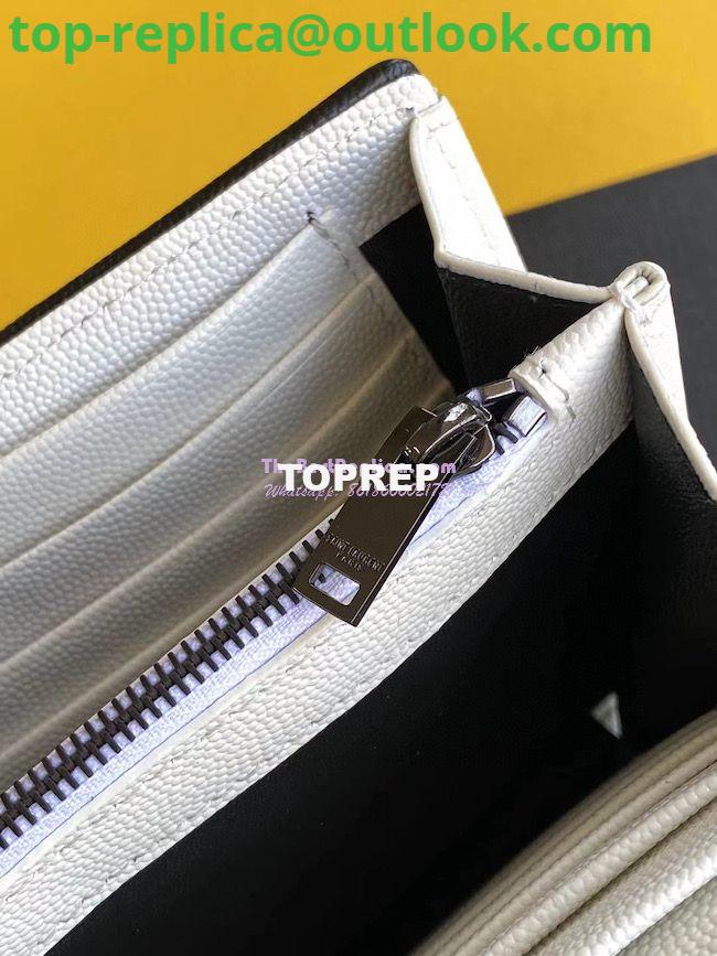 Replica YSL Saint Laurent Monogram Chain Wallet Grain De Poudre White in Black Hardware 6 Replica YSL Saint Laurent Monogram Chain Wallet Grain De Poudre White in Black Hardware 6