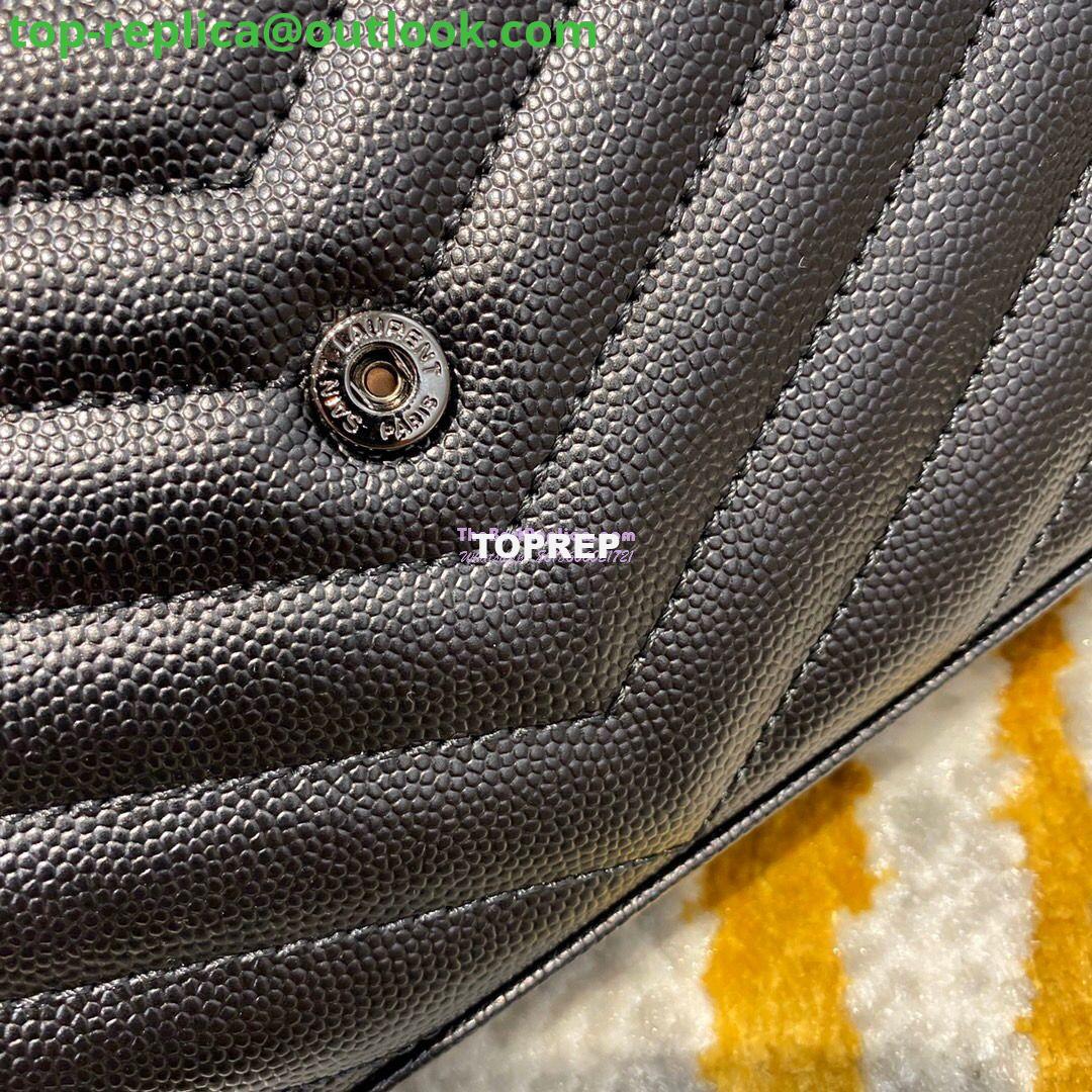Replica YSL Saint Laurent Monogram Chain Wallet Grain De Poudre Black in Black Hardware 10 Replica YSL Saint Laurent Monogram Chain Wallet Grain De Poudre Black in Black Hardware 10