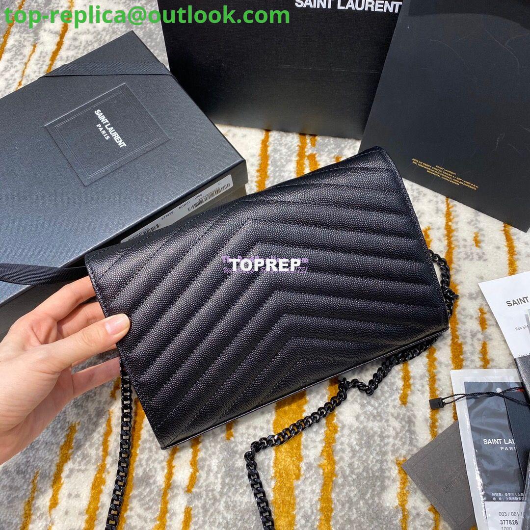 Replica YSL Saint Laurent Monogram Chain Wallet Grain De Poudre Black in Black Hardware 13 Replica YSL Saint Laurent Monogram Chain Wallet Grain De Poudre Black in Black Hardware 13