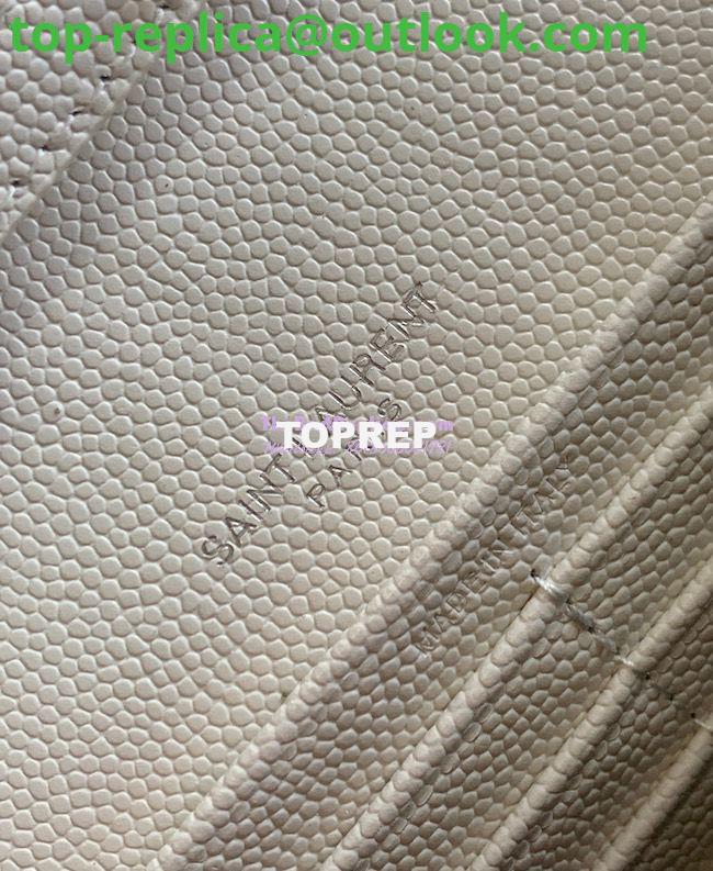 Replica YSL Saint Laurent Monogram Chain Wallet Grain De Poudre White in Silver Hardware 8 Replica YSL Saint Laurent Monogram Chain Wallet Grain De Poudre White in Silver Hardware 8