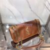 Replica YSL Saint Laurent niki chain bag in vintage crinkled and quilted cognac leather 11 Replica YSL Saint Laurent niki chain bag in vintage crinkled and quilted cognac leather 11