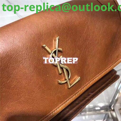 Replica YSL Saint Laurent Small Niki Chain Bag In cognac Leather 2