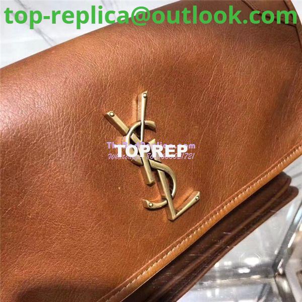 Replica YSL Saint Laurent Small Niki Chain Bag In cognac Leather 2 Replica YSL Saint Laurent Small Niki Chain Bag In cognac Leather 2