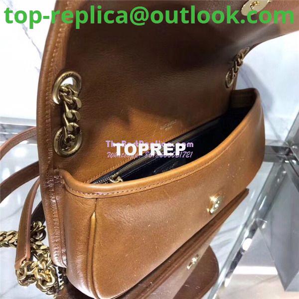Replica YSL Saint Laurent Small Niki Chain Bag In cognac Leather 7 Replica YSL Saint Laurent Small Niki Chain Bag In cognac Leather 7