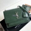 Replica YSL Saint Laurent Medium Sunset Monogram grey crocodile embossed bag 13 Replica YSL Saint Laurent Medium Sunset Monogram grey crocodile embossed bag 13