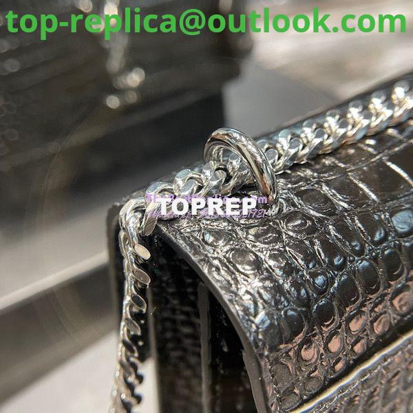Replica YSL Saint Laurent Medium Sunset Monogram black crocodile embossed bag 6 Replica YSL Saint Laurent Medium Sunset Monogram black crocodile embossed bag 6