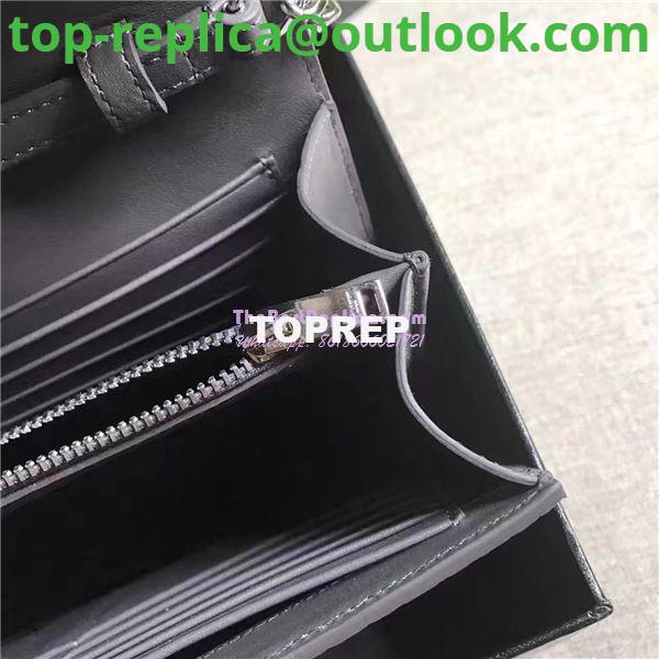 Replica YSL Monogram Saint Laurent Chain Wallet In Grey Crocodile Embossed Shiny Leather 442015 7 Replica YSL Monogram Saint Laurent Chain Wallet In Grey Crocodile Embossed Shiny Leather 442015 7