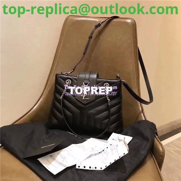 Replica YSL Saint Laurent Small Loulou Shopping Bag In Black “y” Quilted Leather 502717 4 Replica YSL Saint Laurent Small Loulou Shopping Bag In Black “y” Quilted Leather 502717 4