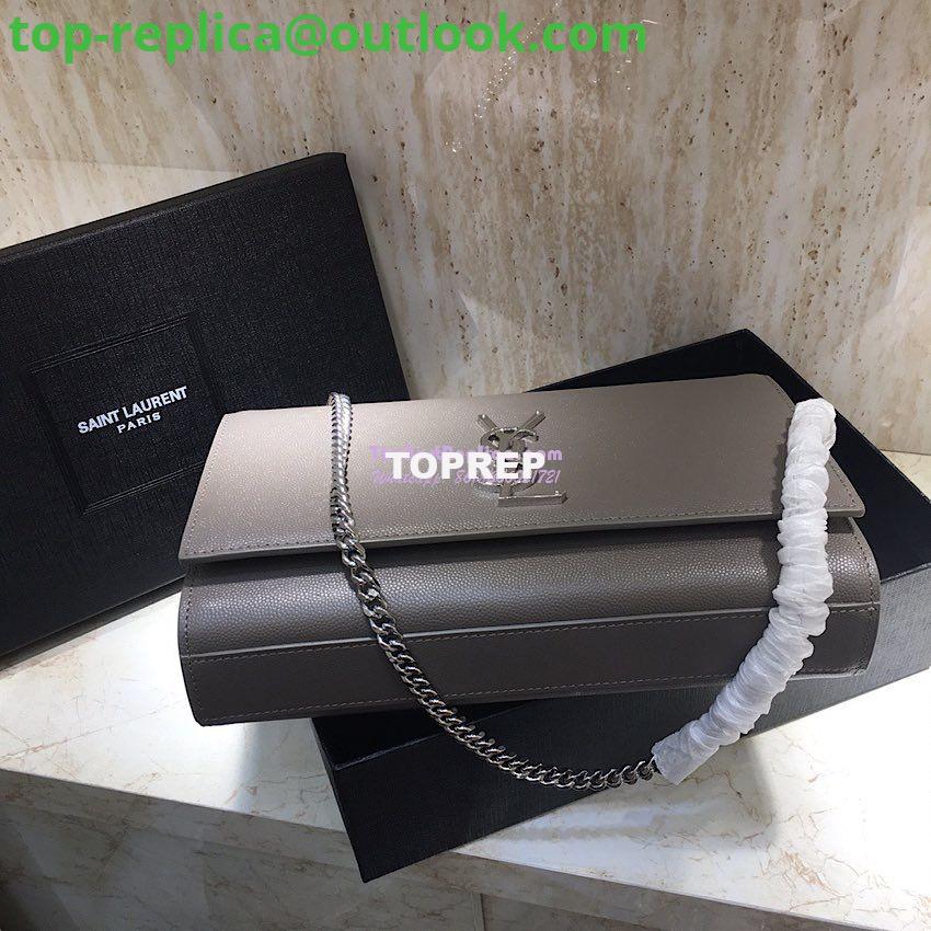 Replica YSL Saint Laurent Classic Medium Kate Satchel Silver Hardware In Grained De Poudre Textured Leather Grey 5 Replica YSL Saint Laurent Classic Medium Kate Satchel Silver Hardware In Grained De Poudre Textured Leather Grey 5