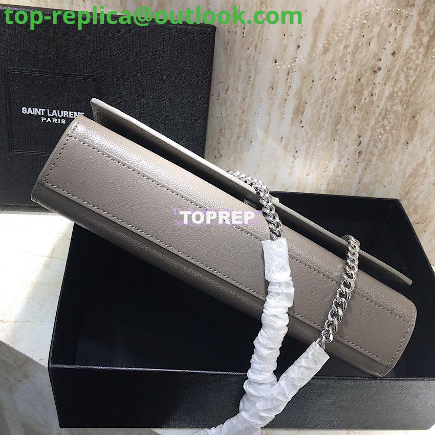 Replica YSL Saint Laurent Classic Medium Kate Satchel Silver Hardware In Grained De Poudre Textured Leather Grey 6 Replica YSL Saint Laurent Classic Medium Kate Satchel Silver Hardware In Grained De Poudre Textured Leather Grey 6