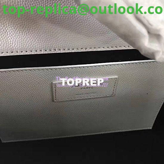 Replica YSL Saint Laurent Classic Medium Kate Satchel Silver Hardware In Grained De Poudre Textured Leather White 9 Replica YSL Saint Laurent Classic Medium Kate Satchel Silver Hardware In Grained De Poudre Textured Leather White 9