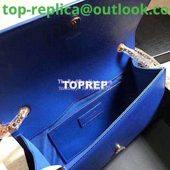 Replica YSL Saint Laurent Classic Medium Kate Satchel In Grained De Poudre Textured Leather Blue 8 Replica YSL Saint Laurent Classic Medium Kate Satchel In Grained De Poudre Textured Leather Blue 8