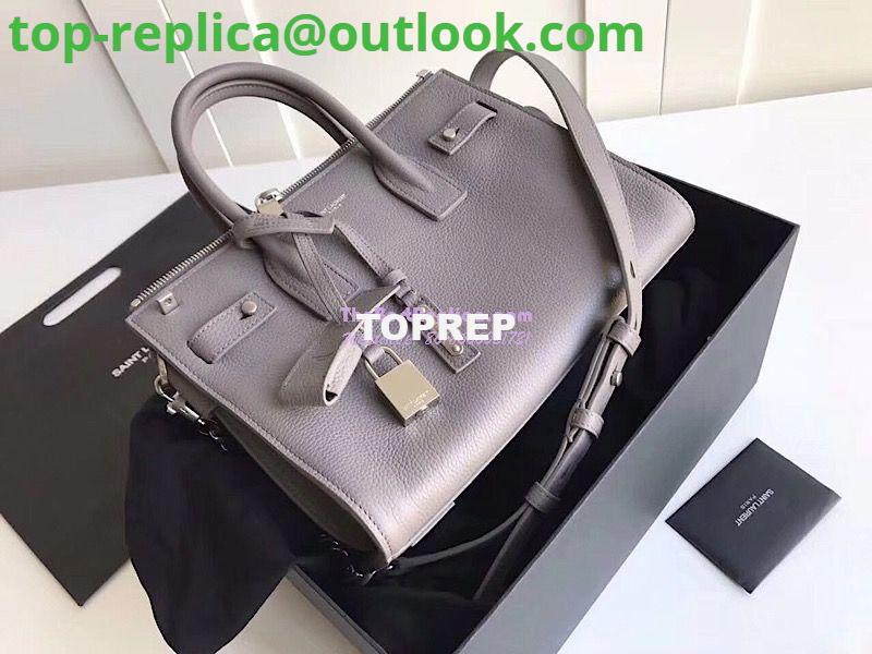 Replica YSL Saint Laurent Baby Sac De Jour Souple Duffle Bag In Grained Leather Grey Replica YSL Saint Laurent Baby Sac De Jour Souple Duffle Bag In Grained Leather Grey