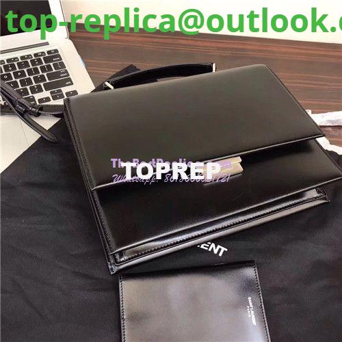 Replica YSL Saint Laurent Babylone Top Handle Bag In black Leather 3 Replica YSL Saint Laurent Babylone Top Handle Bag In black Leather 3