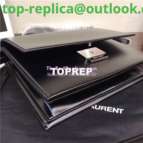 Replica YSL Saint Laurent Babylone Top Handle Bag In black Leather 5 Replica YSL Saint Laurent Babylone Top Handle Bag In black Leather 5