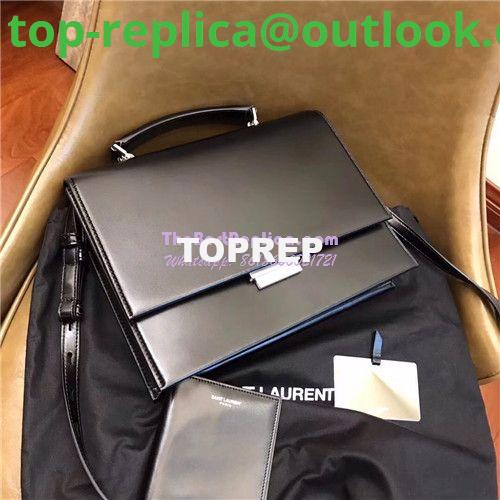 Replica YSL Saint Laurent Babylone Top Handle Bag In black Leather 6 Replica YSL Saint Laurent Babylone Top Handle Bag In black Leather 6