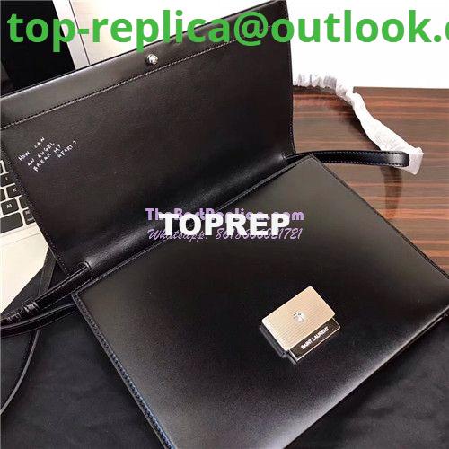 Replica YSL Saint Laurent Babylone Top Handle Bag In black Leather 12 Replica YSL Saint Laurent Babylone Top Handle Bag In black Leather 12