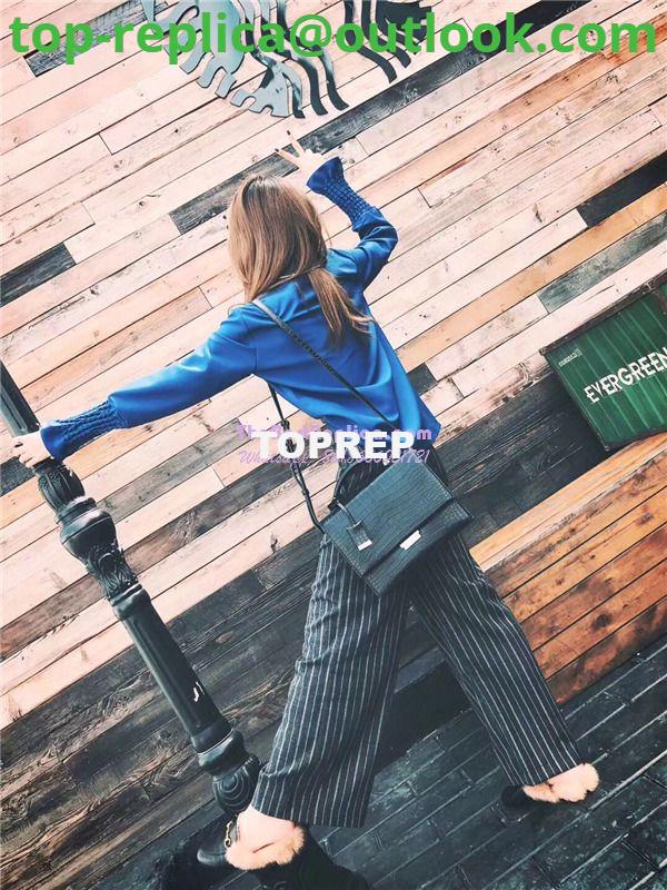 Replica YSL Saint Laurent Babylone Top Handle Bag In Black Crocodile Embossed Leather 484504 22 Replica YSL Saint Laurent Babylone Top Handle Bag In Black Crocodile Embossed Leather 484504 22