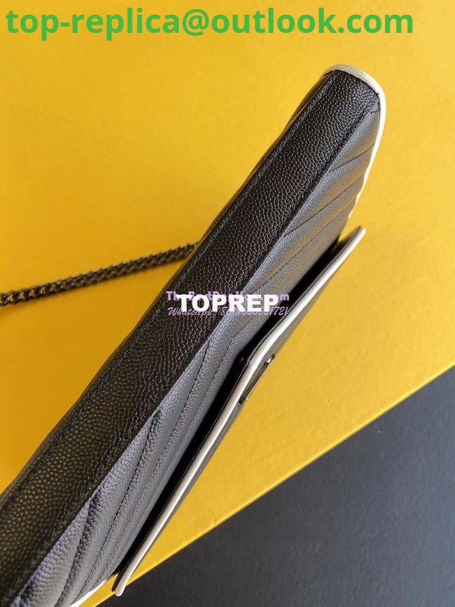 Replica YSL Saint Laurent Monogram Gold Chain Wallet Black White 6 Replica YSL Saint Laurent Monogram Gold Chain Wallet Black White 6