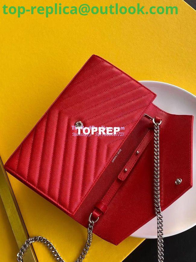 Replica YSL Saint Laurent Monogram Silver Chain Wallet Red 4 Replica YSL Saint Laurent Monogram Silver Chain Wallet Red 4
