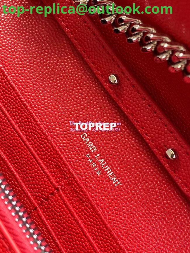 Replica YSL Saint Laurent Monogram Silver Chain Wallet Red 7 Replica YSL Saint Laurent Monogram Silver Chain Wallet Red 7