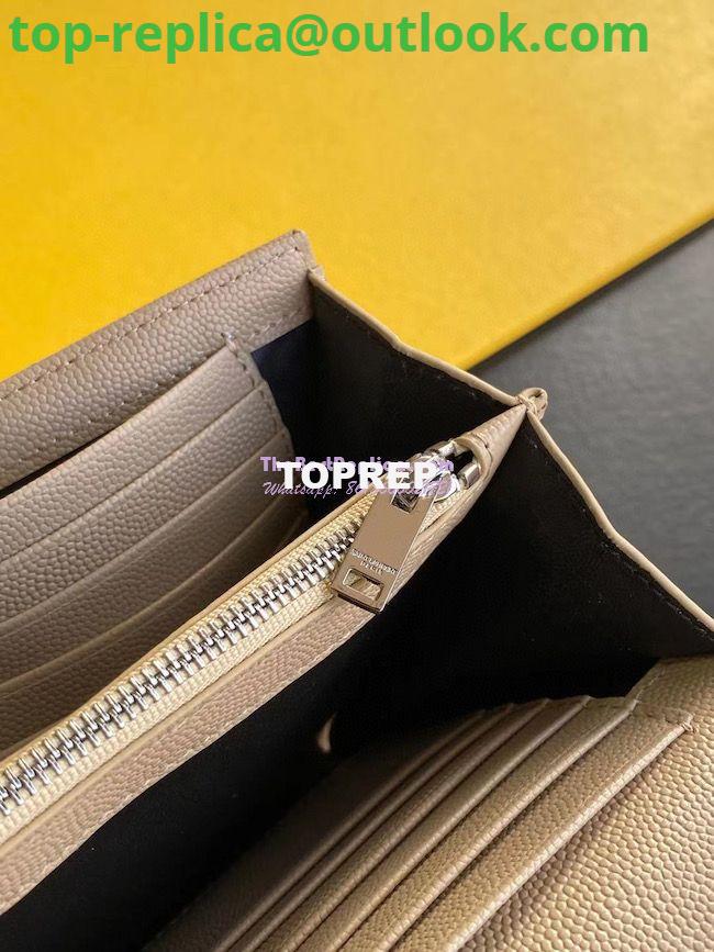 Replica YSL Saint Laurent Monogram Silver Chain Wallet Beige 7 Replica YSL Saint Laurent Monogram Silver Chain Wallet Beige 7