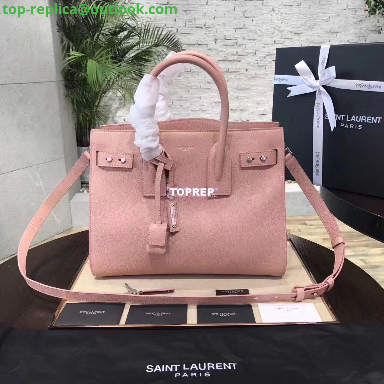 Replica YSL Yves Saint Laurent Classic Sac De Jour Souple Bag in Grained Leather Rose 3 Replica YSL Yves Saint Laurent Classic Sac De Jour Souple Bag in Grained Leather Rose 3