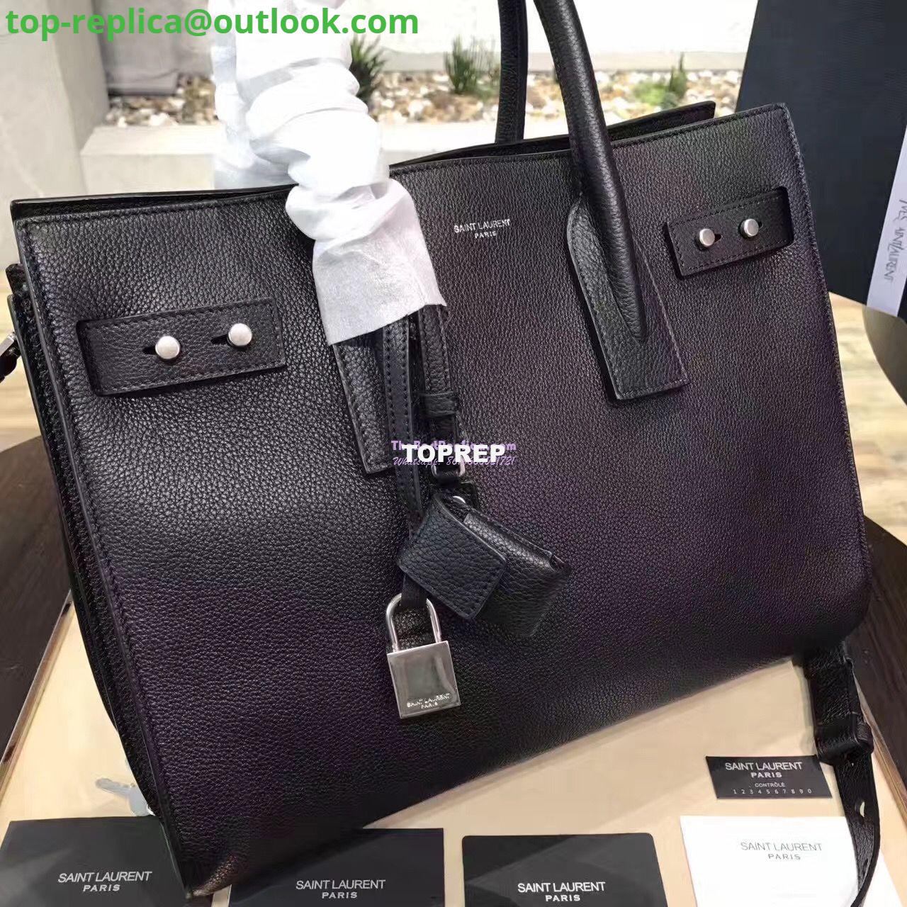 Replica YSL Yves Saint Laurent Classic Sac De Jour Souple Bag in Grained Leather Black 6 Replica YSL Yves Saint Laurent Classic Sac De Jour Souple Bag in Grained Leather Black 6