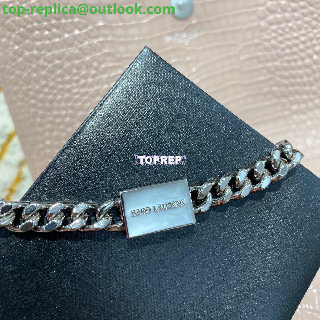 Replica YSL Classic Medium Kate Monogram Saint Laurent Tassel Satchel In Pink Crocodile Embossed Shiny Leather 354119 12 Replica YSL Classic Medium Kate Monogram Saint Laurent Tassel Satchel In Pink Crocodile Embossed Shiny Leather 354119 12