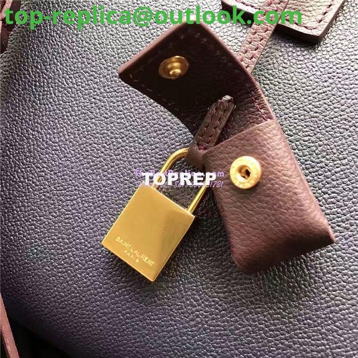 Replica YSL Yves Saint Laurent Classic Small Sac De Jour Bag In Dark Blue Grained Leather with Claret Red Handle 7 Replica YSL Yves Saint Laurent Classic Small Sac De Jour Bag In Dark Blue Grained Leather with Claret Red Handle 7