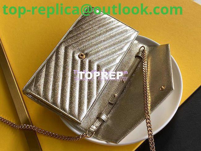 Replica YSL Saint Laurent Monogram Chain Wallet Grained Matelasse etallic Leather Pale Gold 5 Replica YSL Saint Laurent Monogram Chain Wallet Grained Matelasse etallic Leather Pale Gold 5