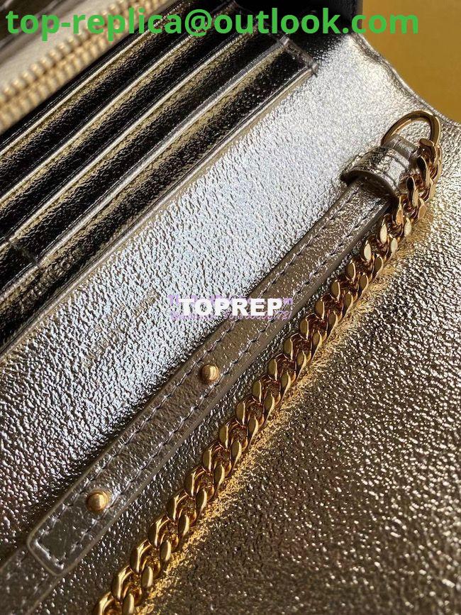 Replica YSL Saint Laurent Monogram Chain Wallet Grained Matelasse etallic Leather Pale Gold 6 Replica YSL Saint Laurent Monogram Chain Wallet Grained Matelasse etallic Leather Pale Gold 6