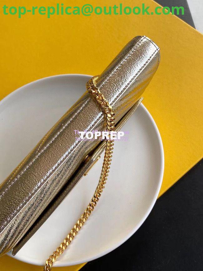 Replica YSL Saint Laurent Monogram Chain Wallet Grained Matelasse etallic Leather Pale Gold 10 Replica YSL Saint Laurent Monogram Chain Wallet Grained Matelasse etallic Leather Pale Gold 10