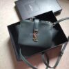 Replica YSL Yves Saint Laurent Toy Cabas Bag in Black Crocodile Embossed Leather 10