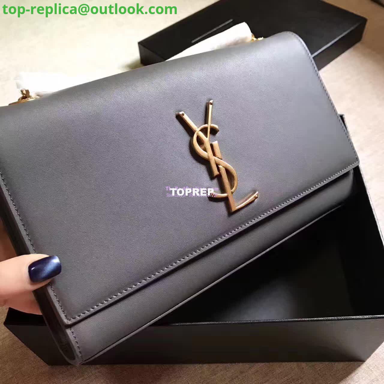 Replica YSL Classic Medium Monogram Saint Laurent Satchel In Grey Smooth Calfskin Leather 3 Replica YSL Classic Medium Monogram Saint Laurent Satchel In Grey Smooth Calfskin Leather 3