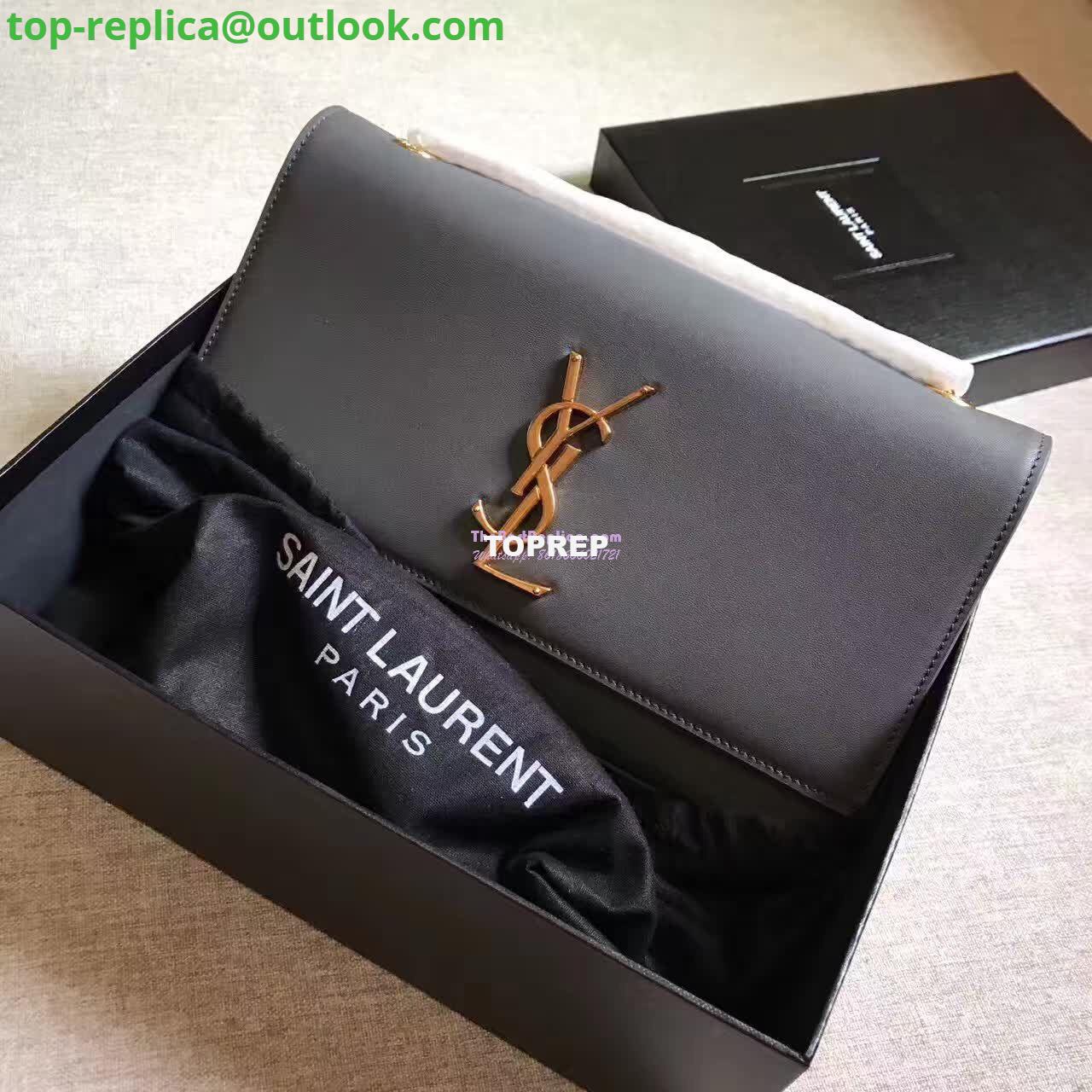 Replica YSL Classic Medium Monogram Saint Laurent Satchel In Grey Smooth Calfskin Leather 4 Replica YSL Classic Medium Monogram Saint Laurent Satchel In Grey Smooth Calfskin Leather 4