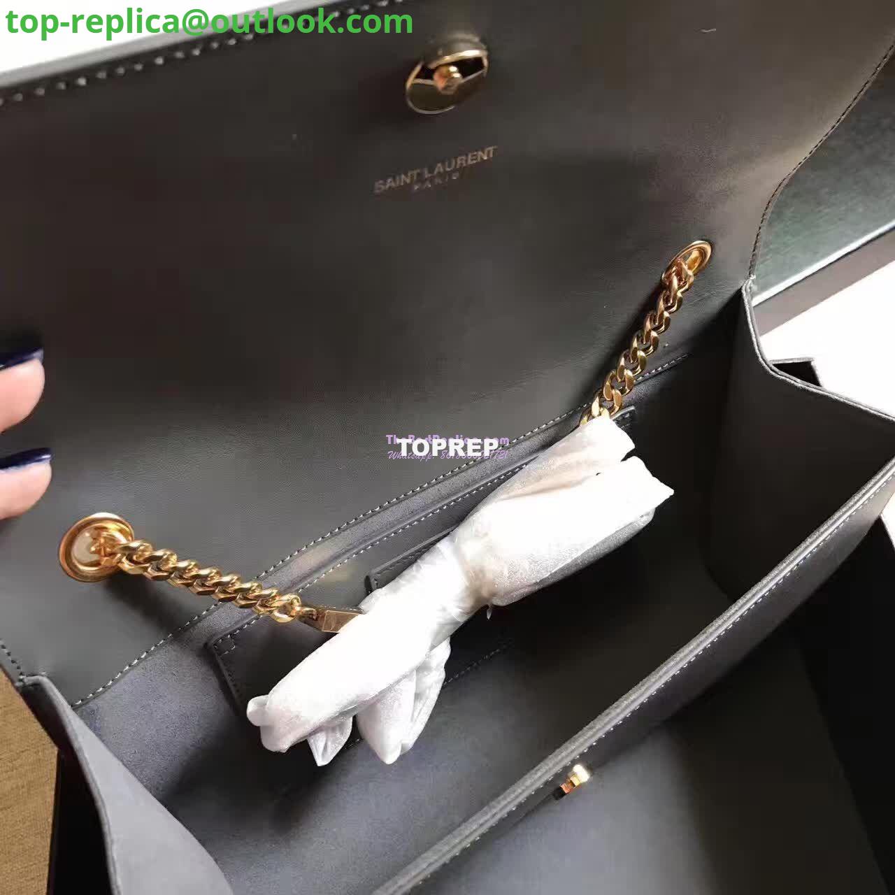 Replica YSL Classic Medium Monogram Saint Laurent Satchel In Grey Smooth Calfskin Leather 5 Replica YSL Classic Medium Monogram Saint Laurent Satchel In Grey Smooth Calfskin Leather 5