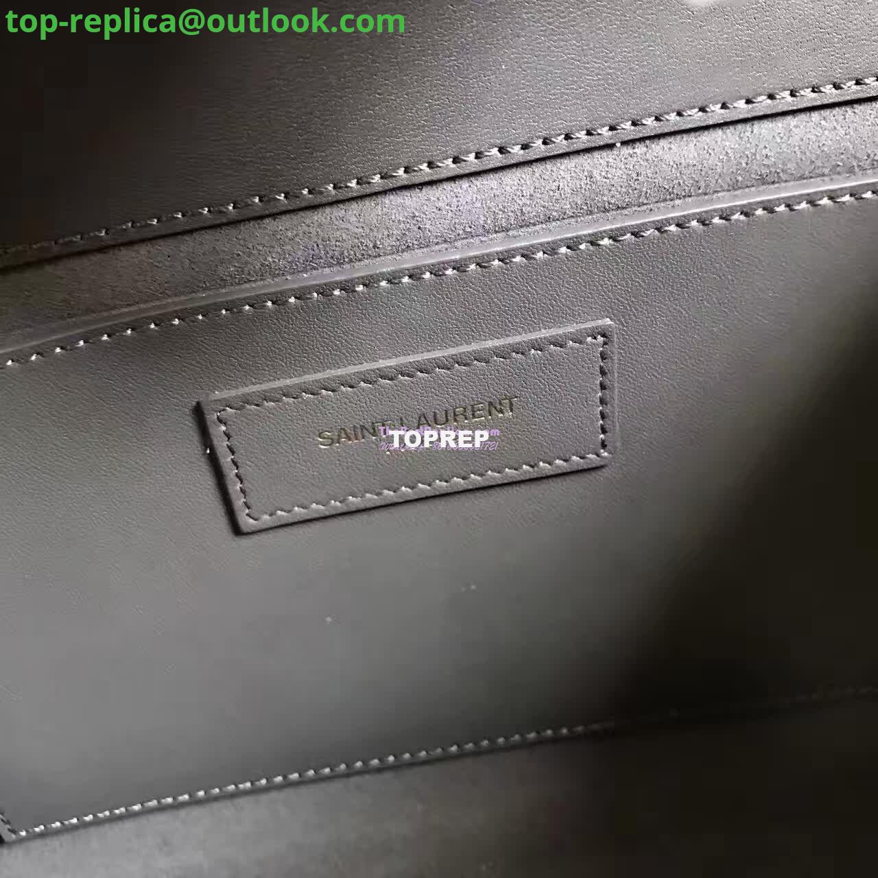 Replica YSL Classic Medium Monogram Saint Laurent Satchel In Grey Smooth Calfskin Leather 9 Replica YSL Classic Medium Monogram Saint Laurent Satchel In Grey Smooth Calfskin Leather 9